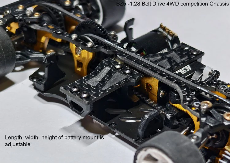 Atomic BZ5 Belt Drive 4WD Chassis Kit (No electronics) - Image 8