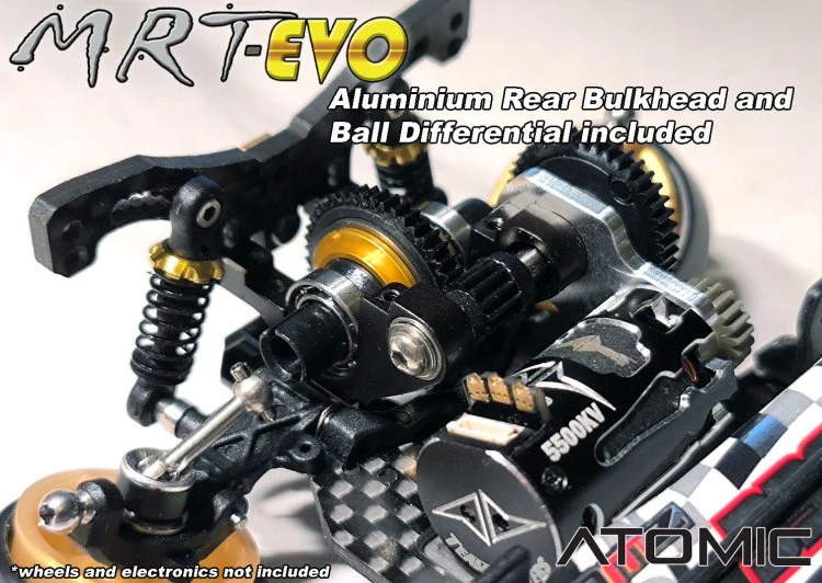 Atomic MRT EVO Chassis Kit (No electronics) With AGFRC Aluminum Case 20T High Precision 3KG 0.052Sec MG 7g Micro Digital Servo - Image 9