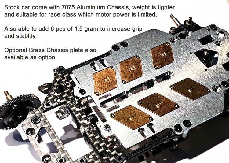 Atomic MRV 1:28 V-Link RWD Chassis Kit (No Electronic) - Image 5