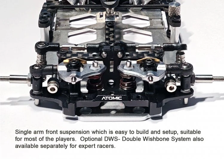 Atomic MRV 1:28 V-Link RWD Chassis Kit (No Electronic) - Image 6