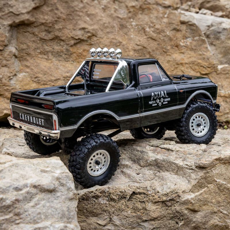 Axial 1/24 SCX24 1967 Chevrolet C10 4WD Brushed Truck RTR - Black - Image 15
