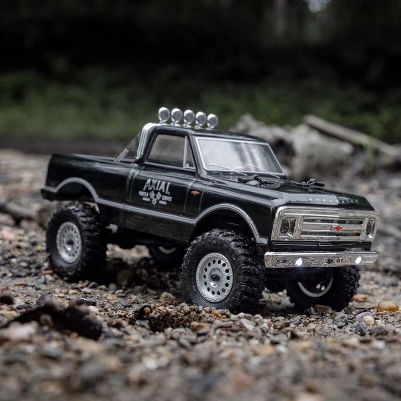 Axial 1/24 SCX24 1967 Chevrolet C10 4WD Brushed Truck RTR - Black - Image 9