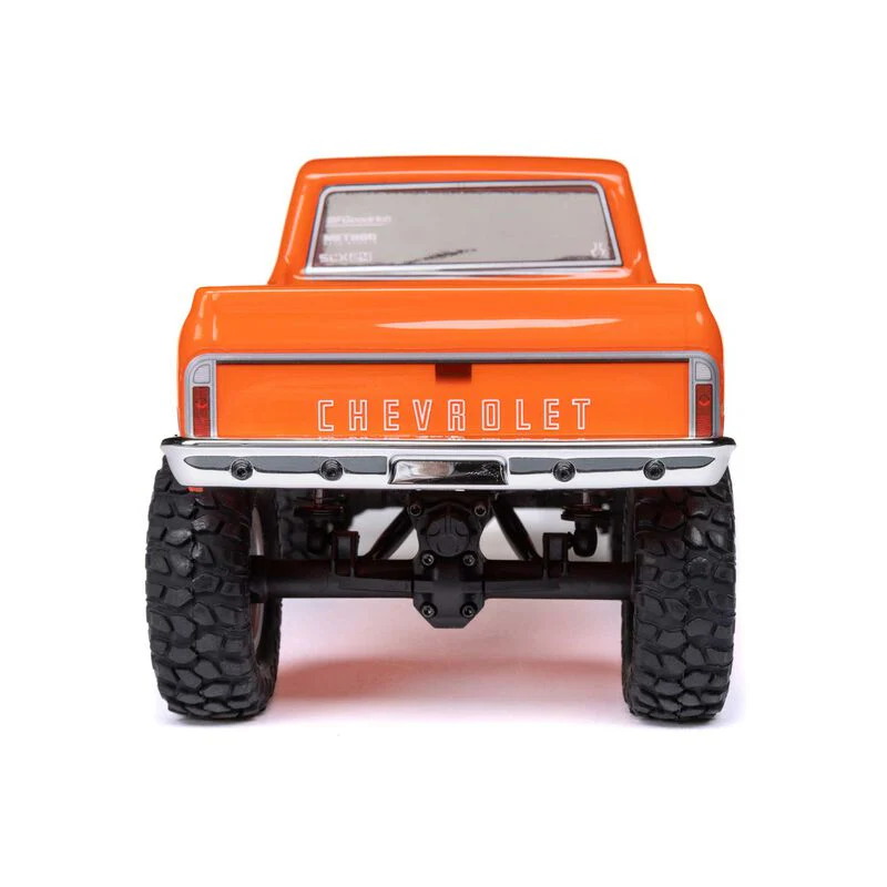 Axial 1/24 SCX24 1967 Chevrolet C10 4WD Brushed Truck RTR - Orange - Image 4