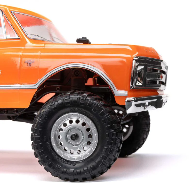 Axial 1/24 SCX24 1967 Chevrolet C10 4WD Brushed Truck RTR - Orange - Image 6