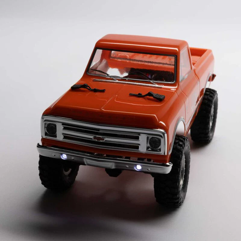Axial 1/24 SCX24 1967 Chevrolet C10 4WD Brushed Truck RTR - Orange - Image 8