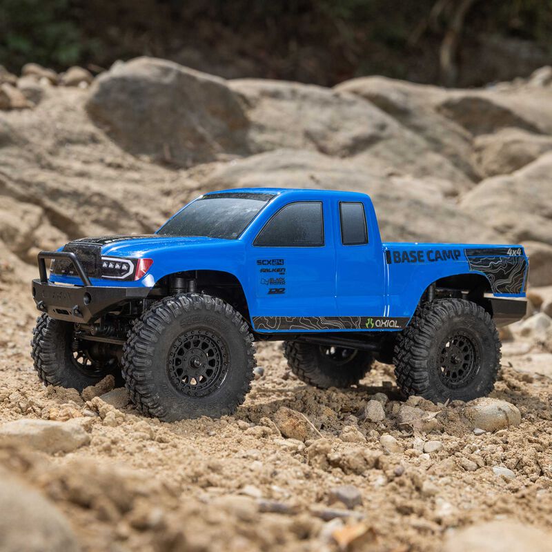 Axial 1/24 SCX24 Base Camp 4WD Rock Crawler Brushed RTR - Blue - Image 2