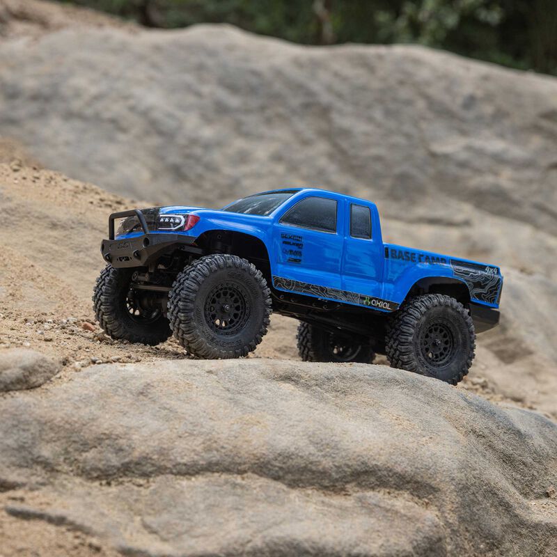 Axial 1/24 SCX24 Base Camp 4WD Rock Crawler Brushed RTR - Blue - Image 5