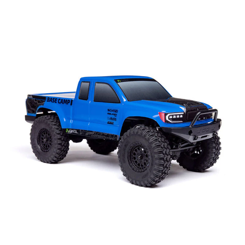 Axial 1/24 SCX24 Base Camp 4WD Rock Crawler Brushed RTR - Blue - Image 6