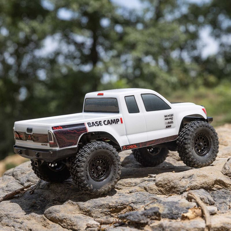 Axial 1/24 SCX24 Base Camp 4WD Rock Crawler Brushed RTR - White - Image 7