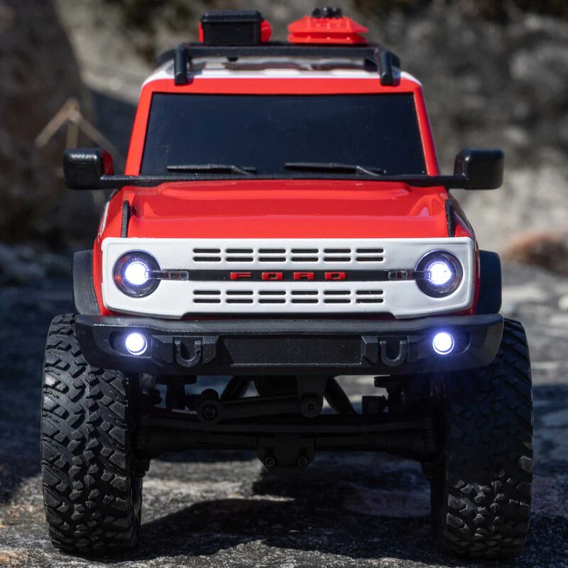 Axial 1/24 SCX24 Ford Bronco 4X4 RTR Brushed Rock Crawler (Battery & Charger Included) - Red - Image 14