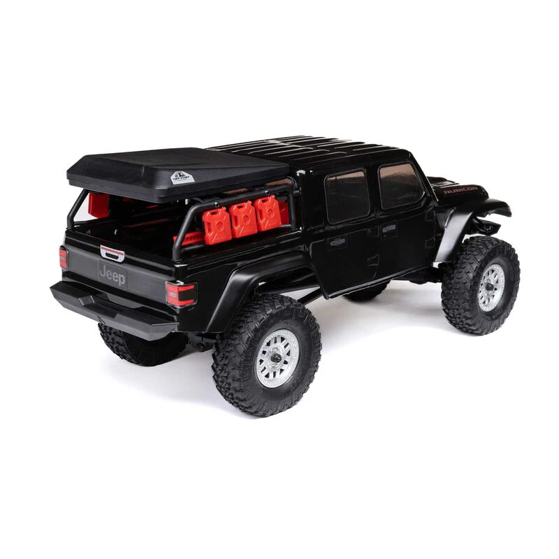 Axial 1/24 SCX24 Jeep Jt Gladiator 4WD Rock Crawler Brushed RTR - Black - Image 11