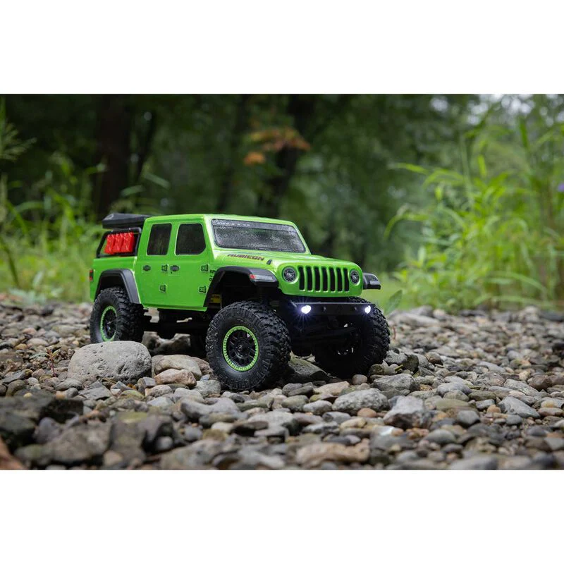 Axial 1/24 SCX24 Jeep Jt Gladiator 4WD Rock Crawler Brushed RTR - Green - Image 11
