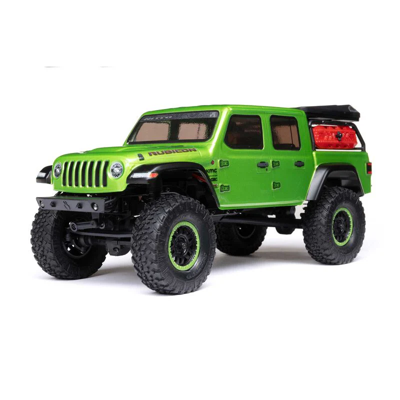 Axial 1/24 SCX24 Jeep Jt Gladiator 4WD Rock Crawler Brushed RTR - Green - Image 4