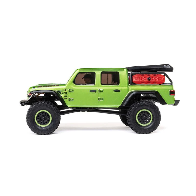 Axial 1/24 SCX24 Jeep Jt Gladiator 4WD Rock Crawler Brushed RTR - Green - Image 5