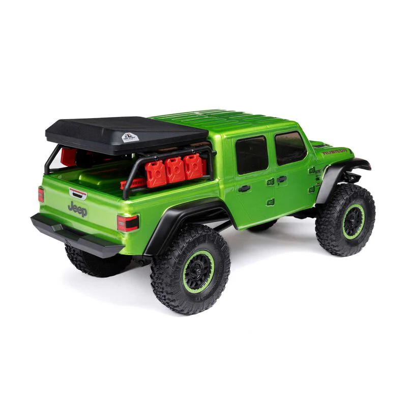 Axial 1/24 SCX24 Jeep Jt Gladiator 4WD Rock Crawler Brushed RTR - Green - Image 8