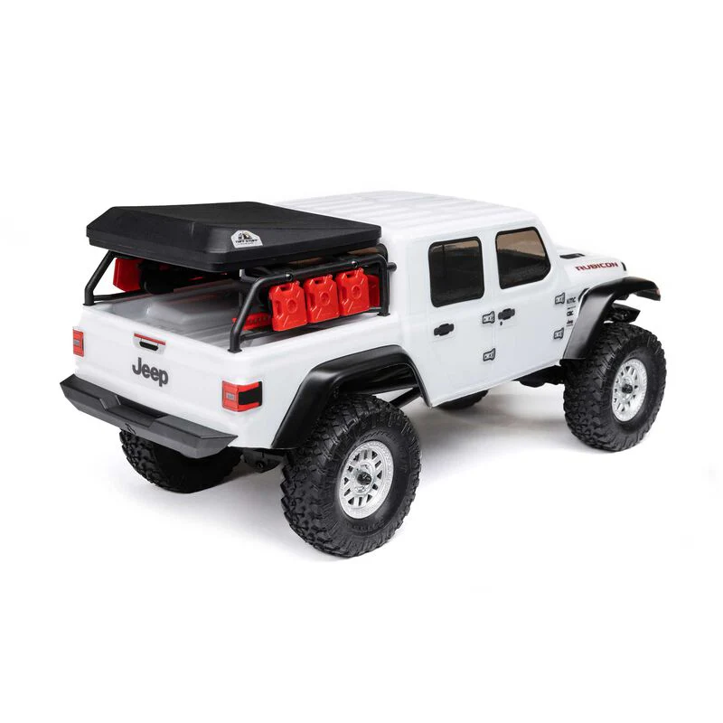 Axial 1/24 SCX24 Jeep Jt Gladiator 4WD Rock Crawler Brushed RTR - White - Image 5
