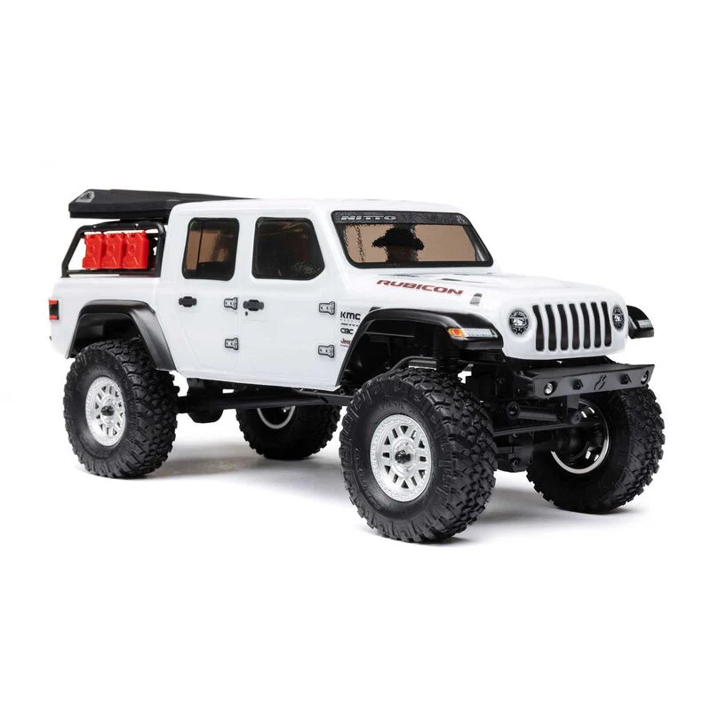Axial 1/24 SCX24 Jeep Jt Gladiator 4WD Rock Crawler Brushed RTR - White - Image 6