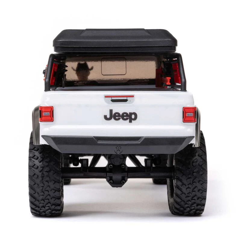 Axial 1/24 SCX24 Jeep Jt Gladiator 4WD Rock Crawler Brushed RTR - White - Image 8
