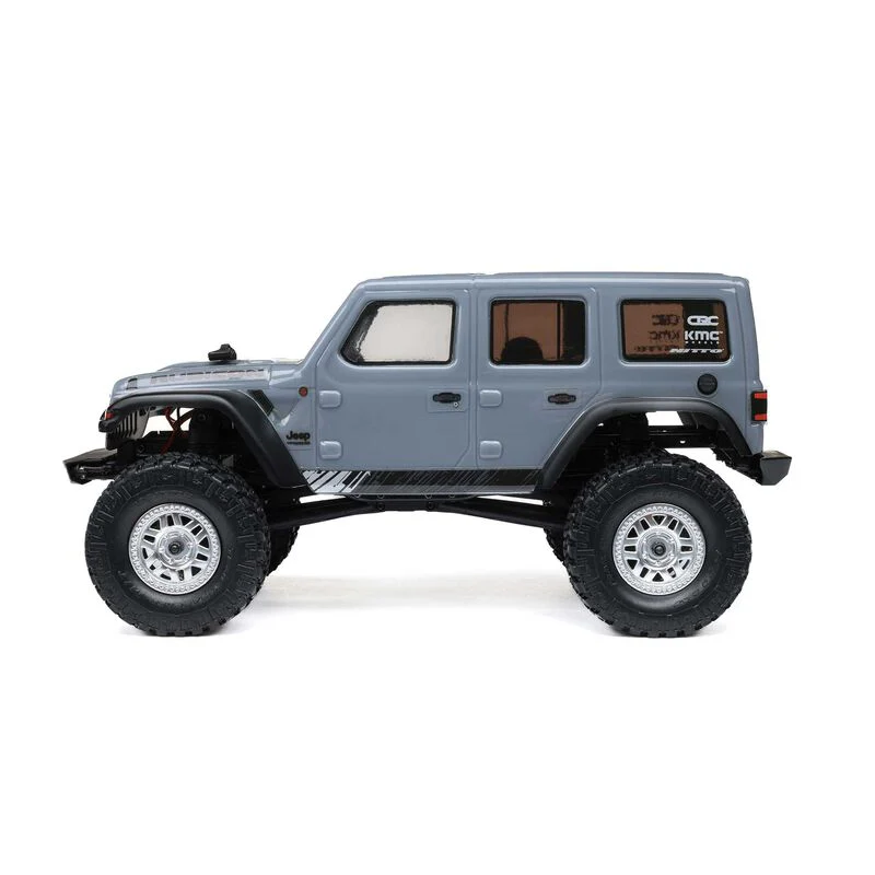 Axial 1/24 SCX24 Jeep Wrangler JLU 4X4 Rock Crawler Brushed RTR - Gray - Image 11