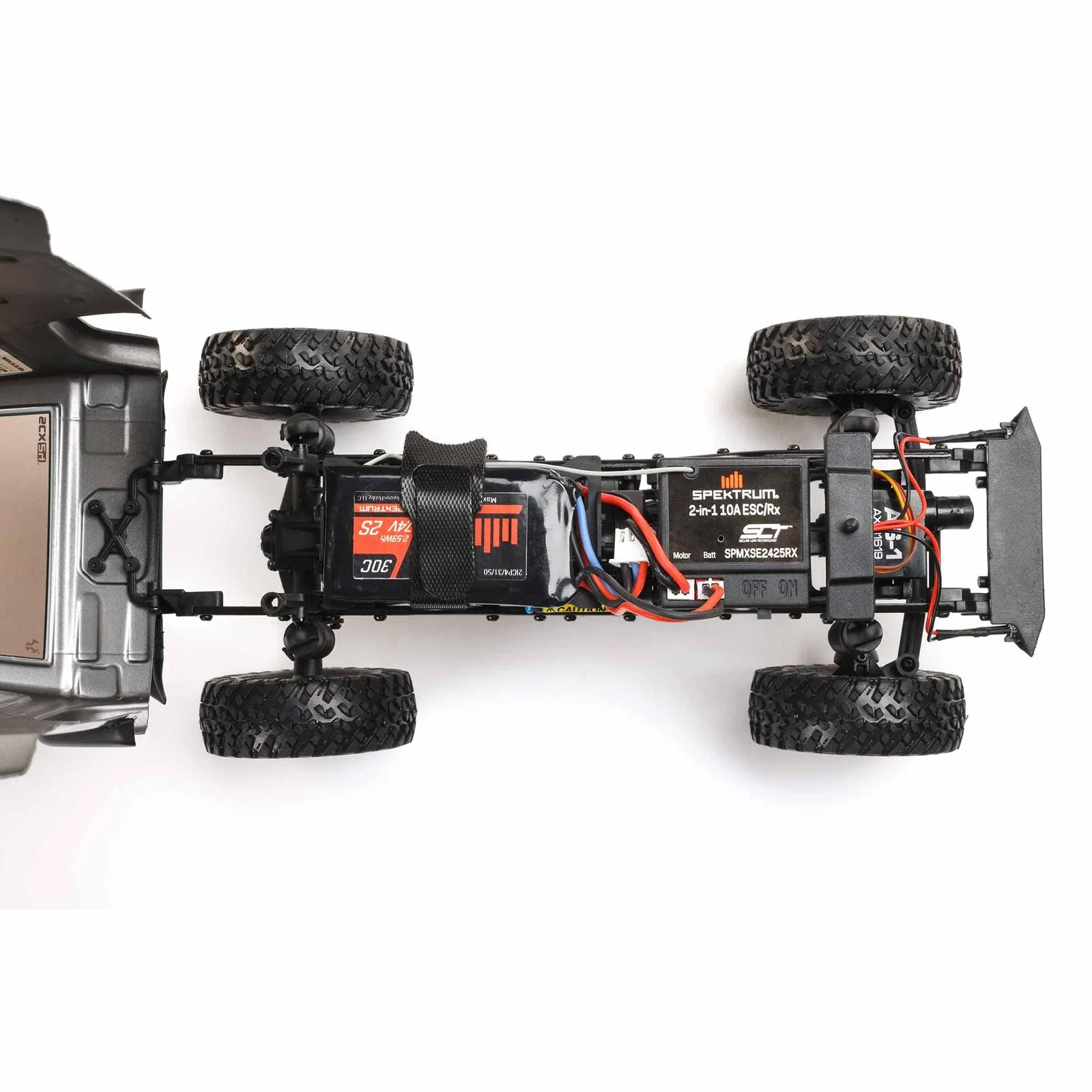 Axial 1/24 SCX24 Jeep Wrangler JLU 4X4 Rock Crawler Brushed RTR - Gray - Image 15