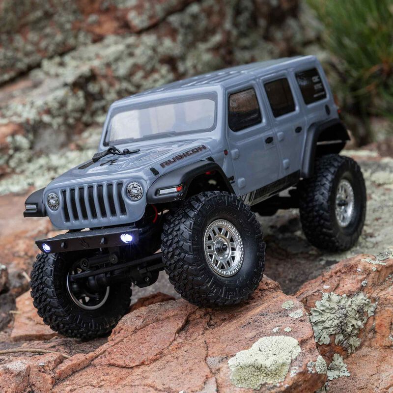 Axial 1/24 SCX24 Jeep Wrangler JLU 4X4 Rock Crawler Brushed RTR - Gray - Image 20