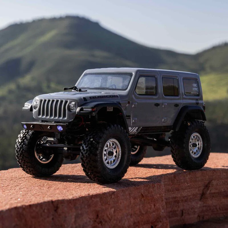 Axial 1/24 SCX24 Jeep Wrangler JLU 4X4 Rock Crawler Brushed RTR - Gray - Image 24
