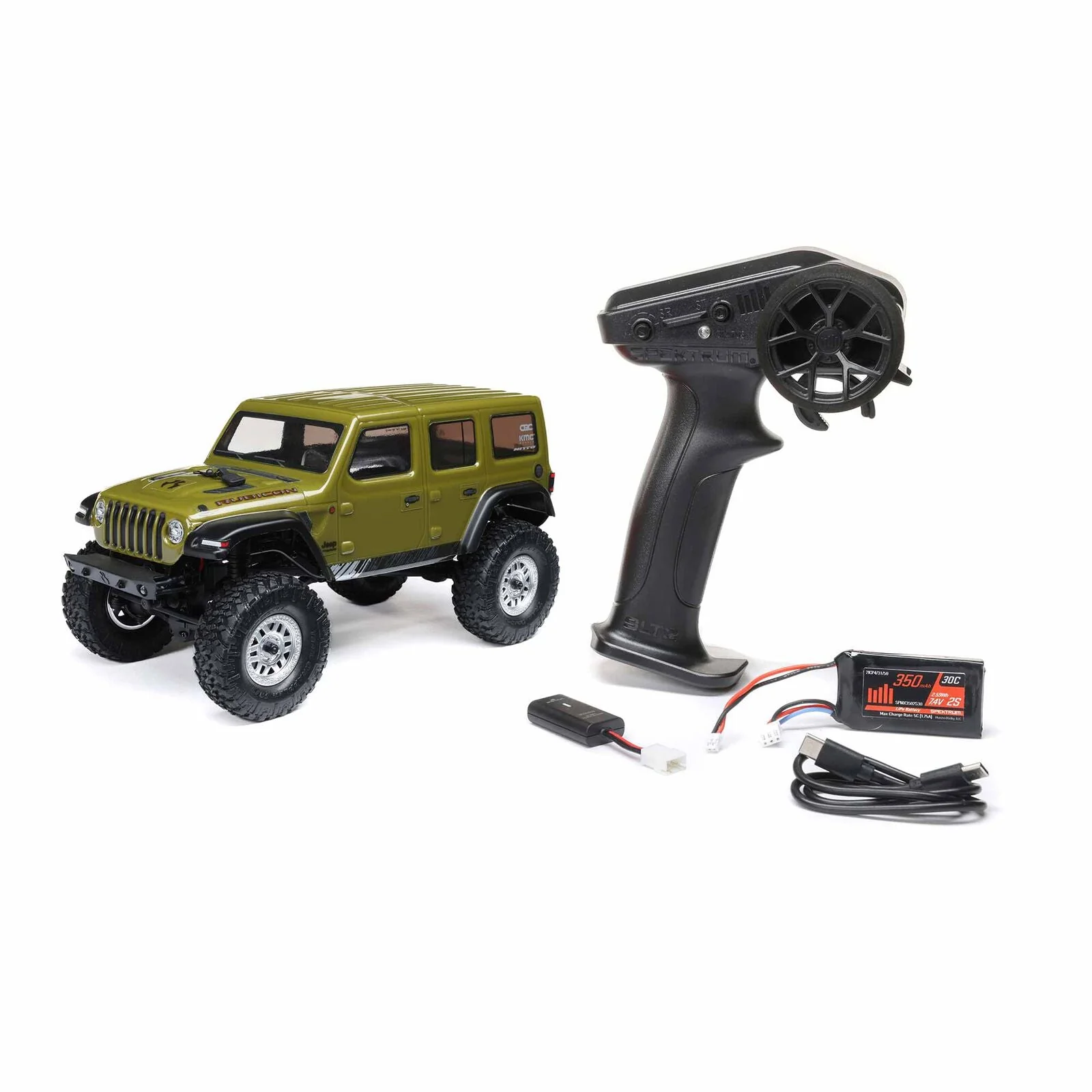 Axial 1/24 SCX24 Jeep Wrangler JLU 4X4 Rock Crawler Brushed RTR - Gray - Image 6