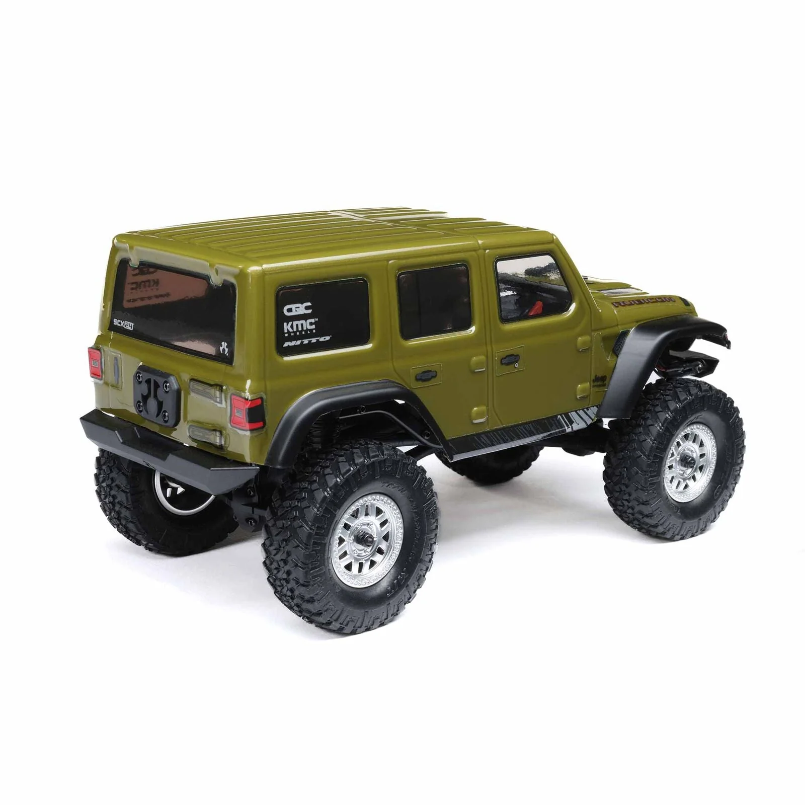 Axial 1/24 SCX24 Jeep Wrangler JLU 4X4 Rock Crawler Brushed RTR - Green - Image 11