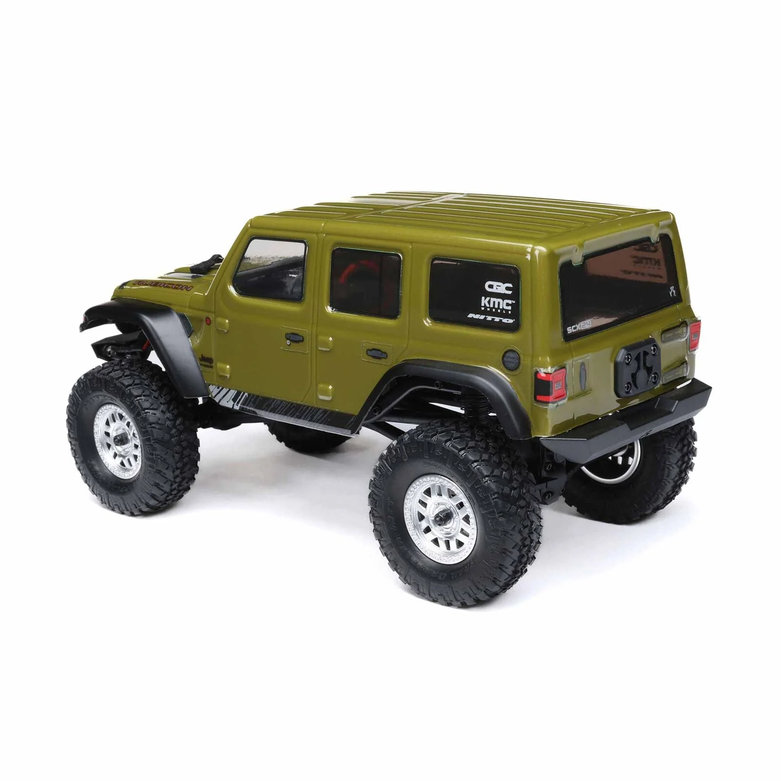 Axial 1/24 SCX24 Jeep Wrangler JLU 4X4 Rock Crawler Brushed RTR - Green - Image 9