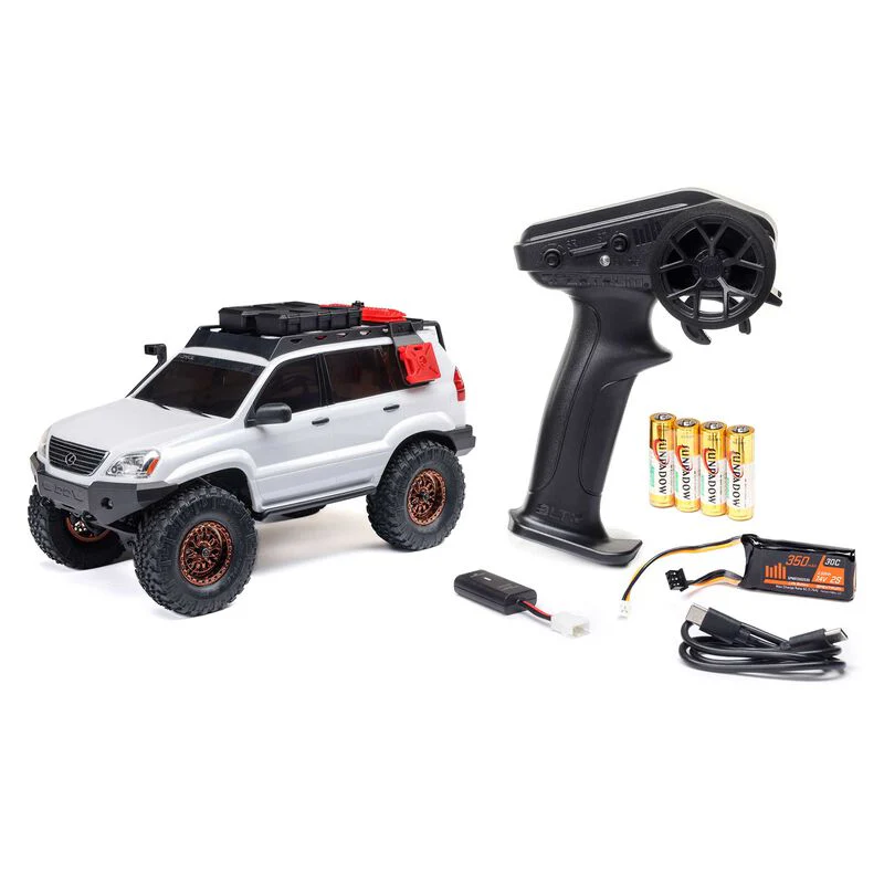 Axial 1/24 SCX24 Lexus GX 470 4X4 Rock Crawler RTR - White - Image 24