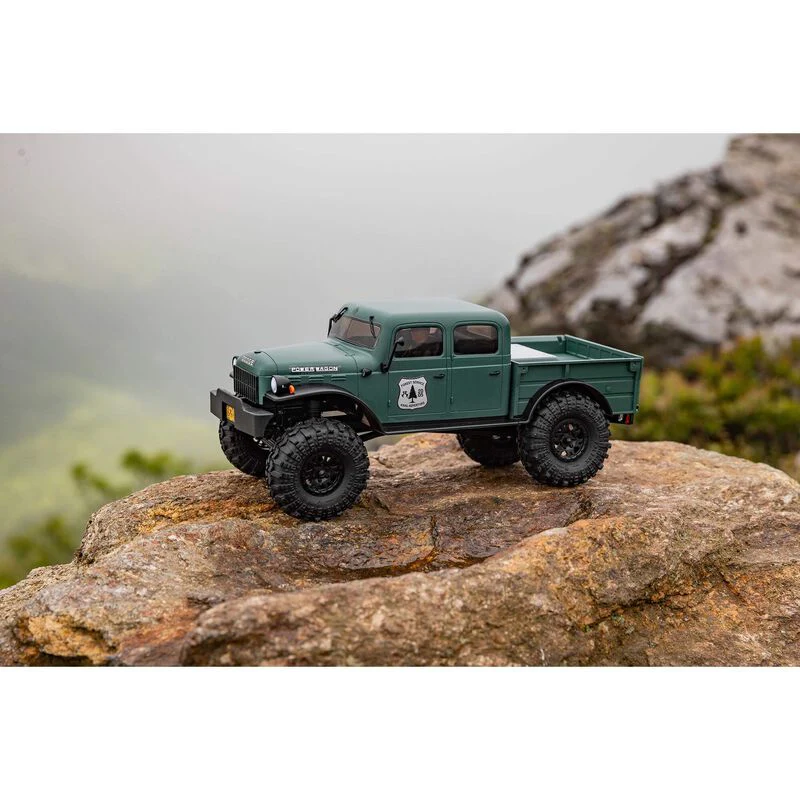 Axial 1/24 SCX24 Dodge Power Wagon 4WD Rock Crawler Brushed RTR - Green - Image 13
