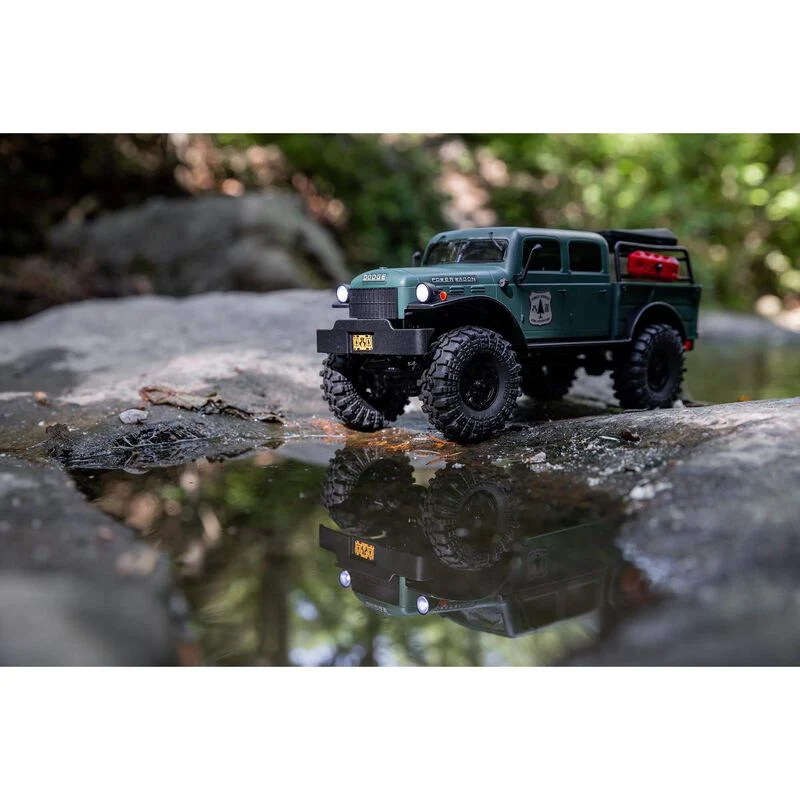 Axial 1/24 SCX24 Dodge Power Wagon 4WD Rock Crawler Brushed RTR - Green - Image 17