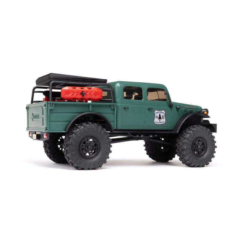 Axial 1/24 SCX24 Dodge Power Wagon 4WD Rock Crawler Brushed RTR - Green - Image 4
