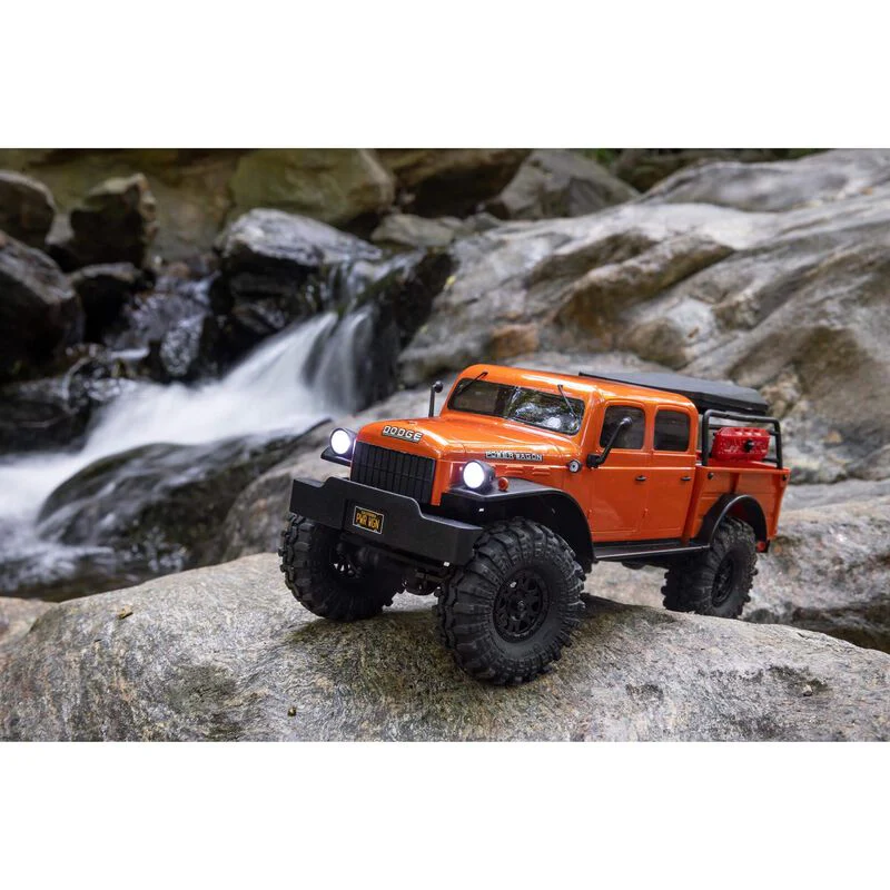 Axial 1/24 SCX24 Dodge Power Wagon 4WD Rock Crawler Brushed RTR - Orange - Image 19