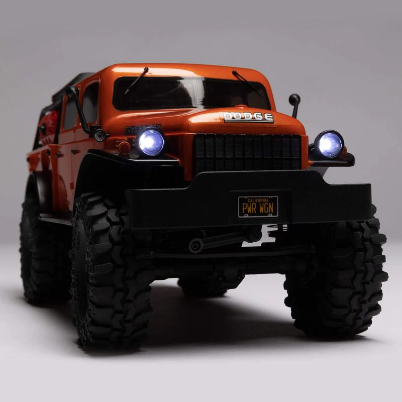 Axial 1/24 SCX24 Dodge Power Wagon 4WD Rock Crawler Brushed RTR - Orange - Image 6