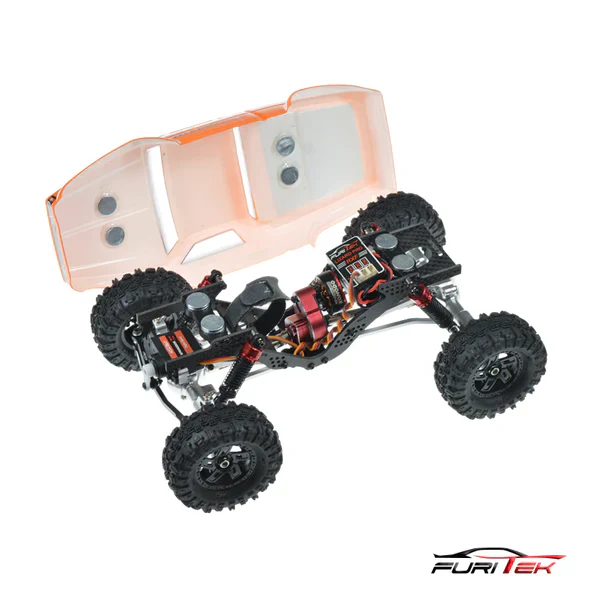 FURITEK CAYMAN PRO V2 4X4 1/18 PREMIUM RC CRAWLER W/ TX/RX ORANGE VERSION - Image 4