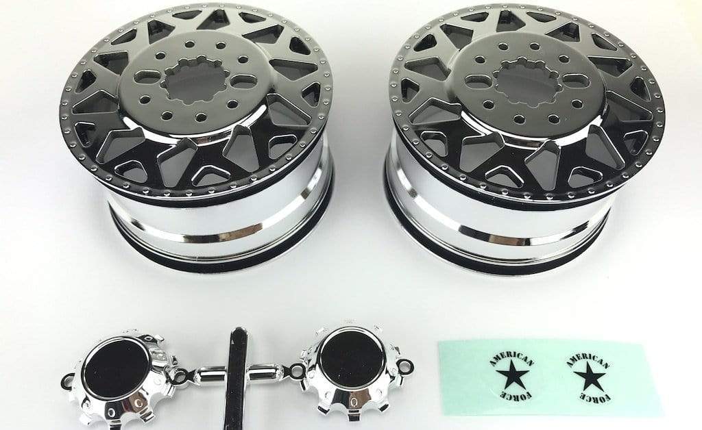 CD0604 F450 SD American Force H01 CONTRA Wheel (Chrome, w/ chrome cap) DL-Series 2pcs