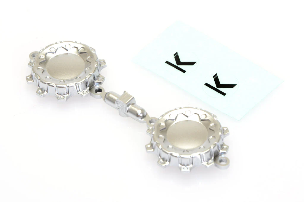 CD0635 Silver Wheel Cap (w/decal, for KG1 Trident wheel) 2pcs