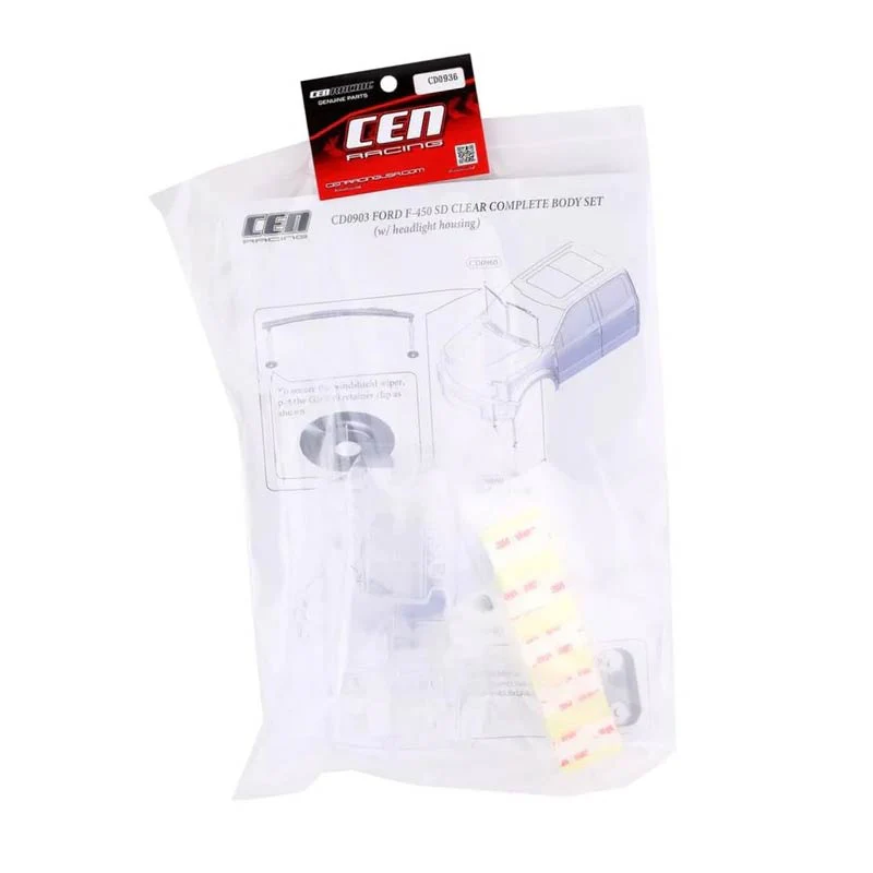 CD0936 F450 SD Clear Plastic Light Bracket (Clear plastic light bucket for F450 SD body. Front & Rear) DL-Series - Image 2