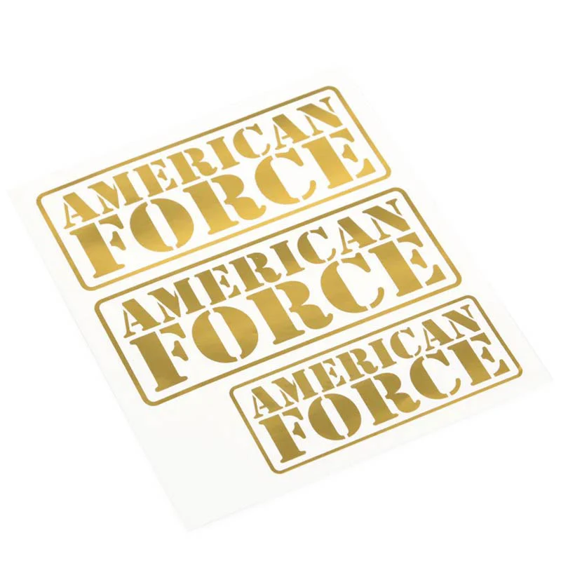 CD0969 American Force Decal (Gold Chrome)