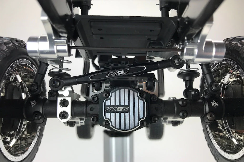 CKD0375 KAOS Panhard Bar & Sterring Tide Rod (57mm, CNC Aluminum, BLACK) DL-Series 3pcs - Image 3