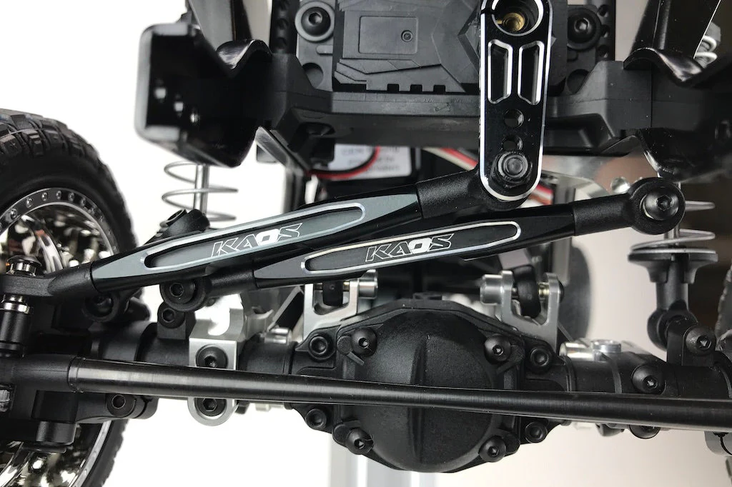 CKD0375 KAOS Panhard Bar & Sterring Tide Rod (57mm, CNC Aluminum, BLACK) DL-Series 3pcs - Image 5