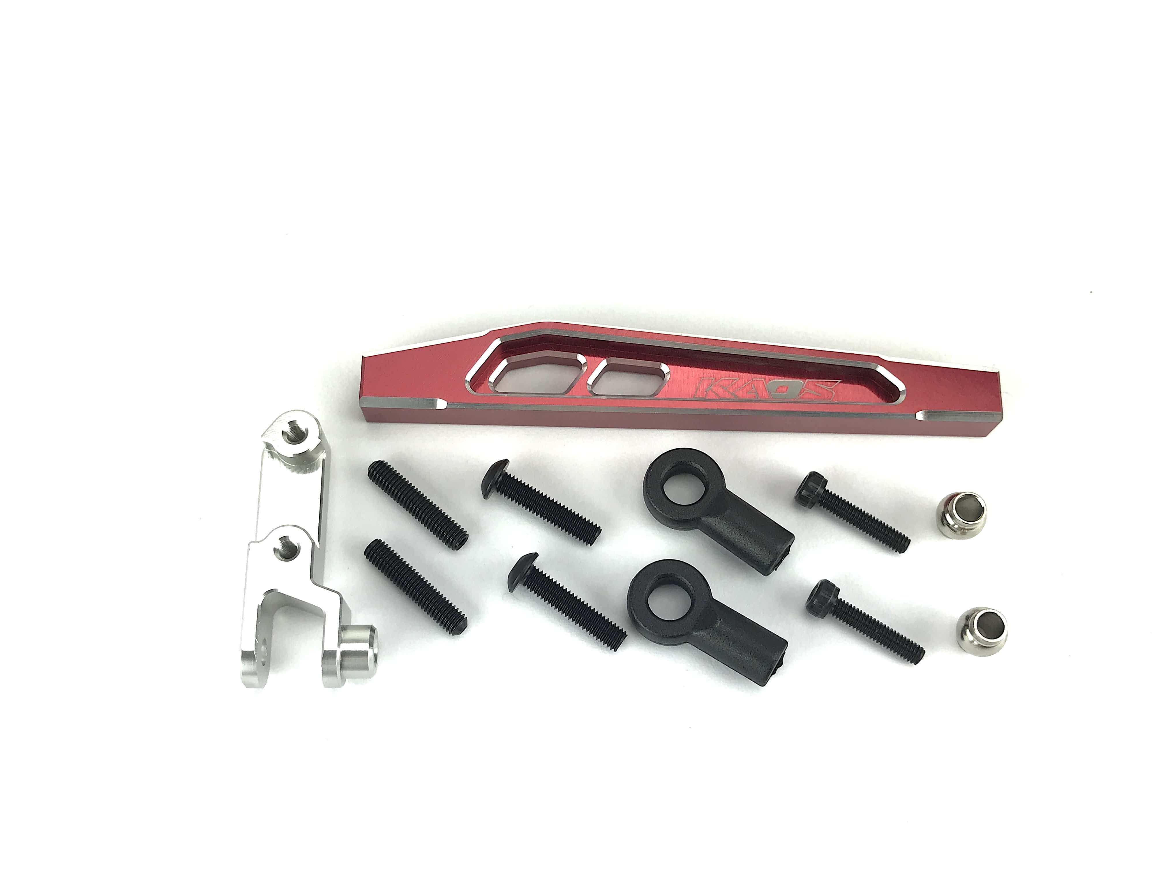 CKD0378 KAOS Front 4th Link Suspension Link Set (Upper left, 69mm, CNC Aluminum. Link Mount, Red Anodized) F450 DL-Series