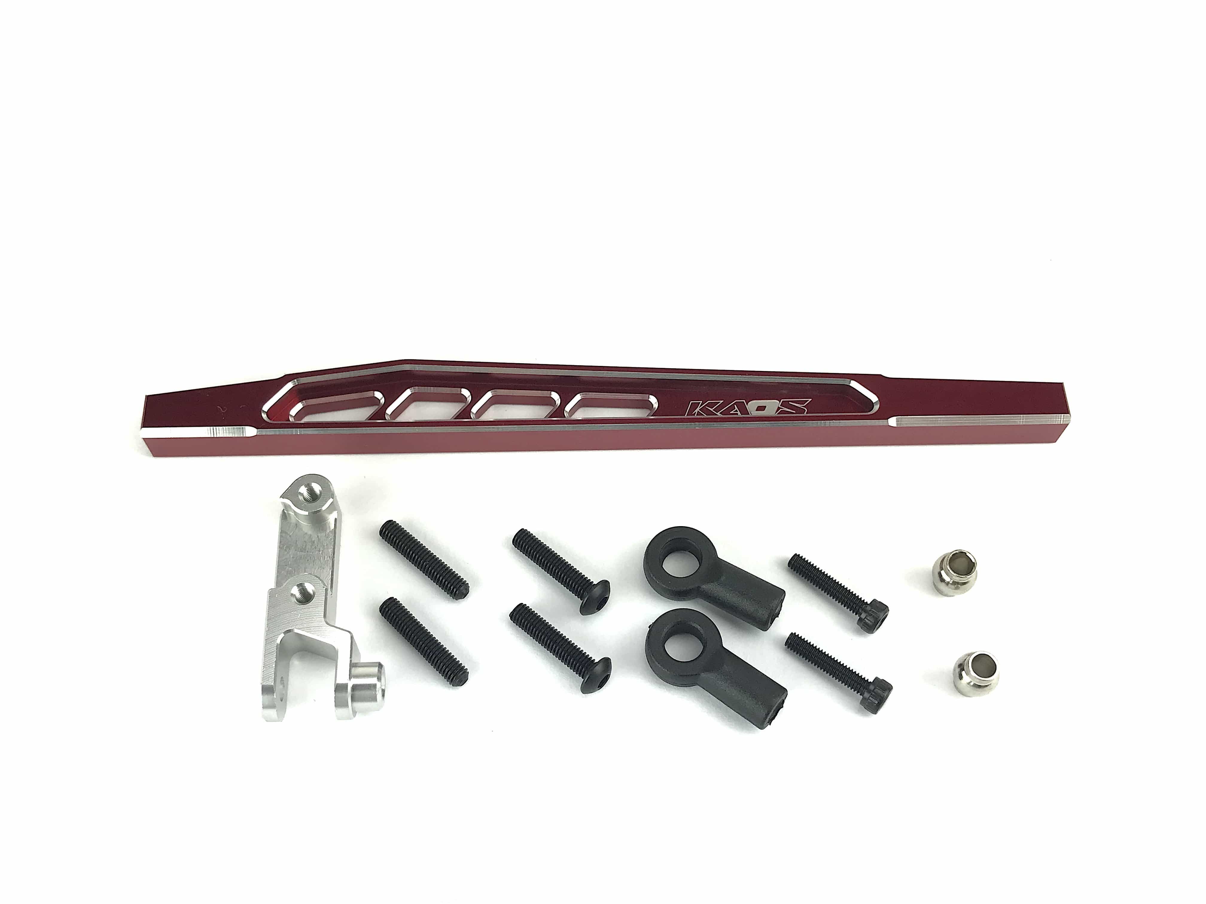 CKD0379 KAOS Rear 4th Link Suspension Link Set (Upper right, 117mm, CNC Aluminum. Link Mount, Red Anodized) F450 DL-Series