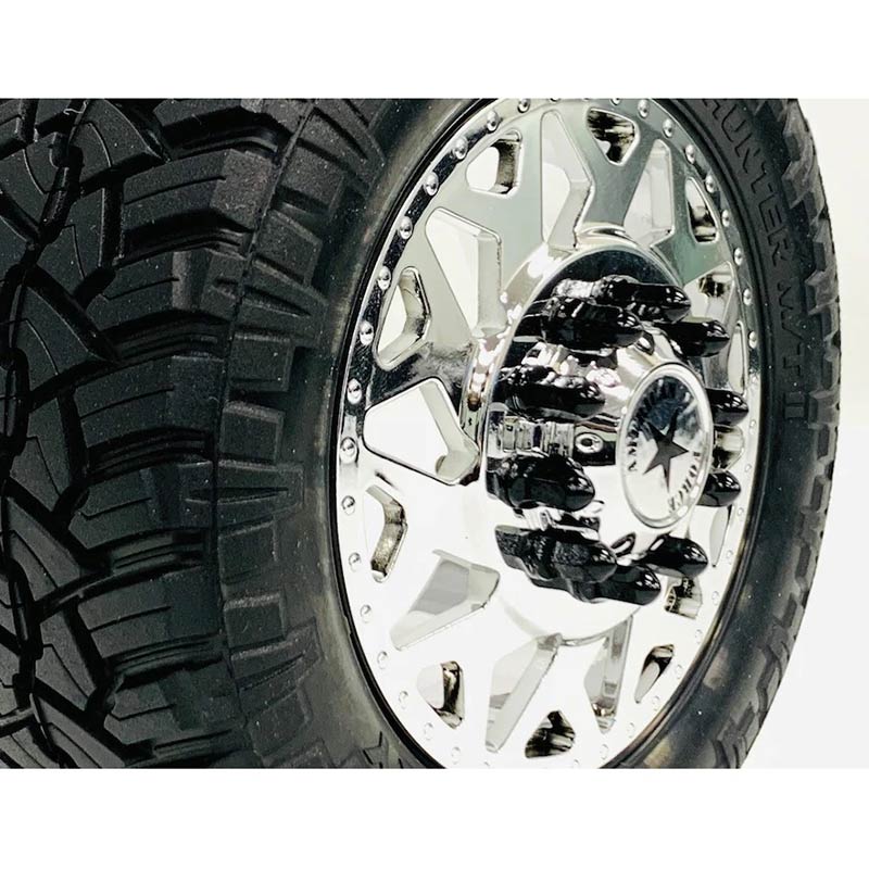 CKD0614 KAOS Bullet Wheel Lug (BLACK chrome, M2.5 studs, w/tool, 40pcs For American Force Wheels) - Image 2