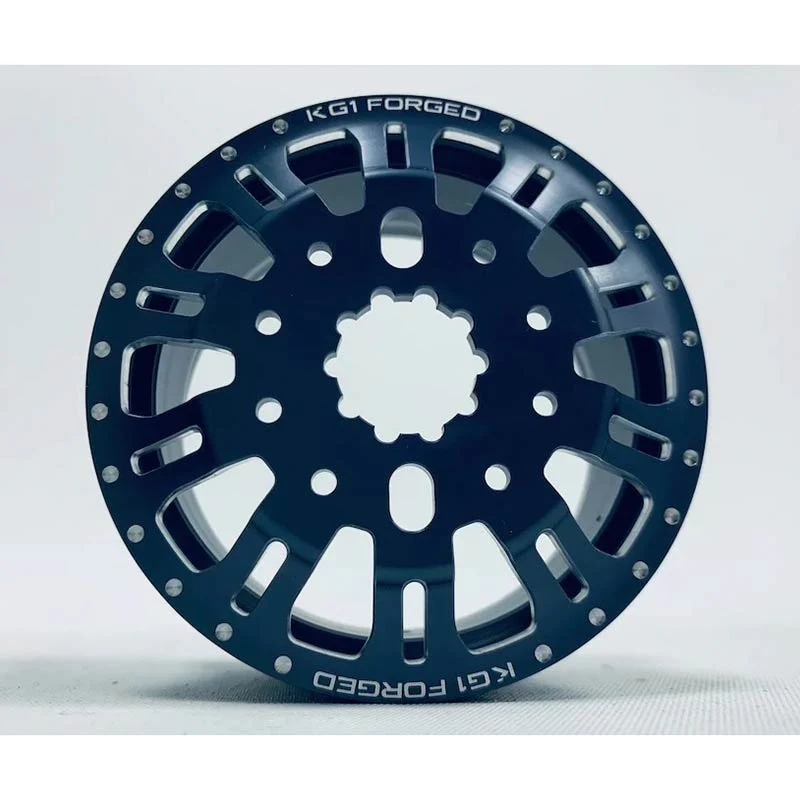 CKD0657 KG1 KD004 CNC Aluminum FRONT Wheel (GUNMETAL anodize, 2pcs, w/cap and decal, screws) - Image 2