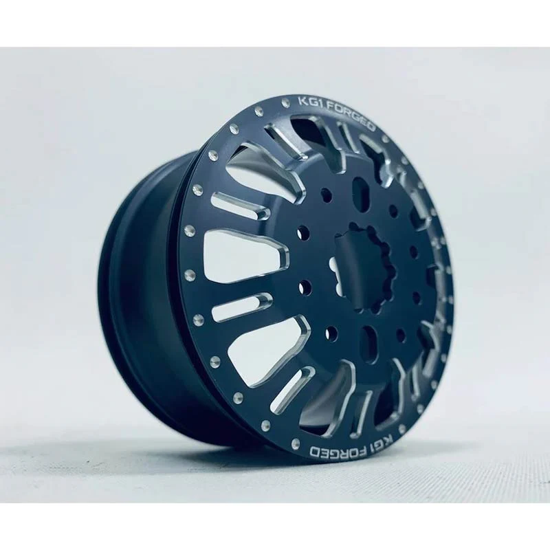 CKD0658 KG1 KD004 CNC Aluminum REAR Dually Wheel (GUNMETAL anodize, 2pcs, w/cap and decal, screws) - Image 3
