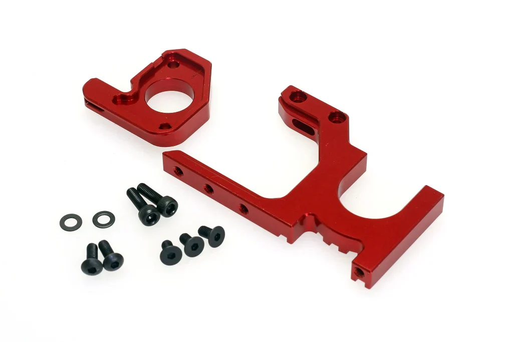 CNC Aluminium Motor Mount Set Red