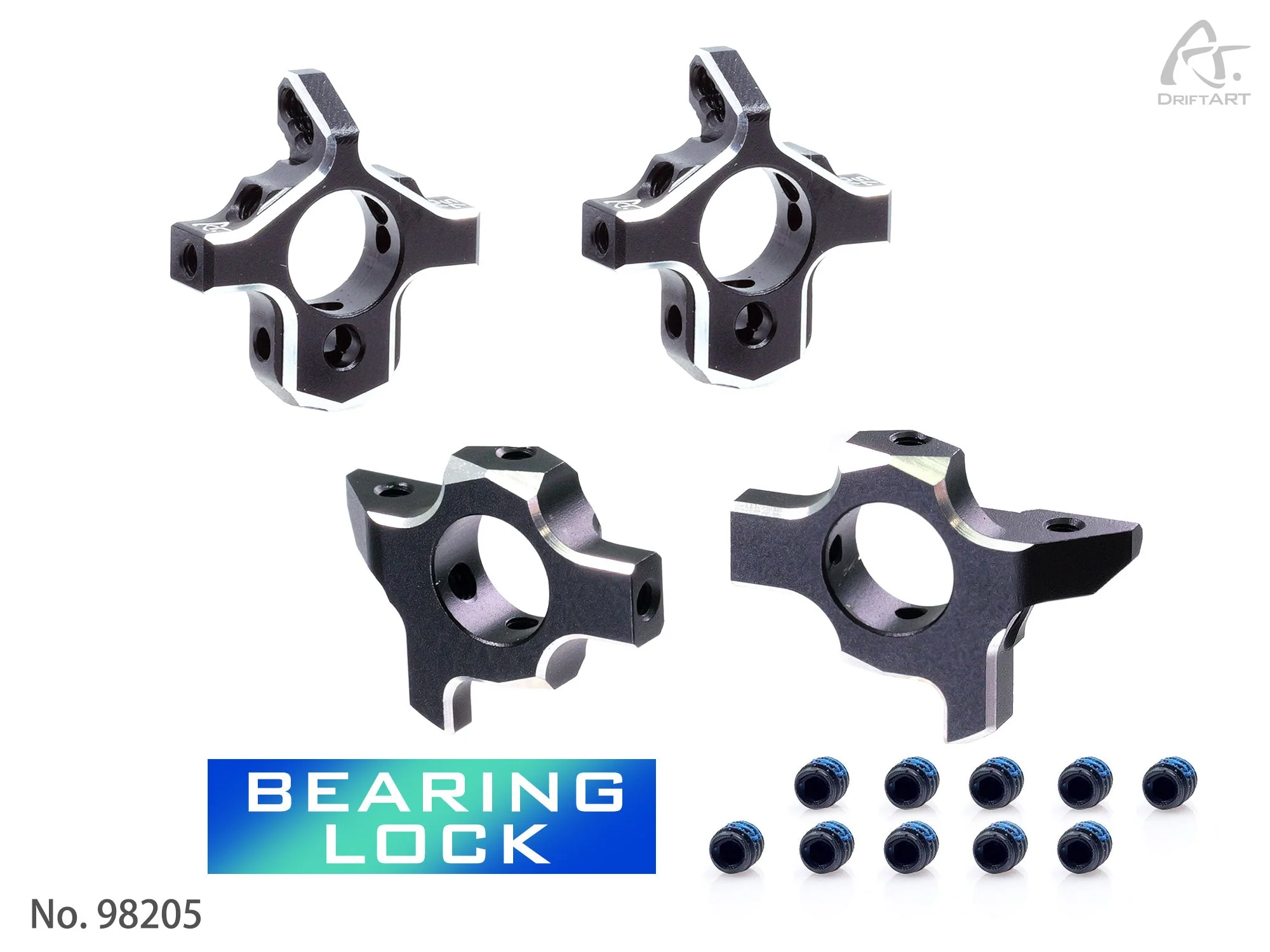 DriftART CNC Alloy Steering Knuckle & Rear Hub with Bearing Lock For DA4/DA3 - Image 2