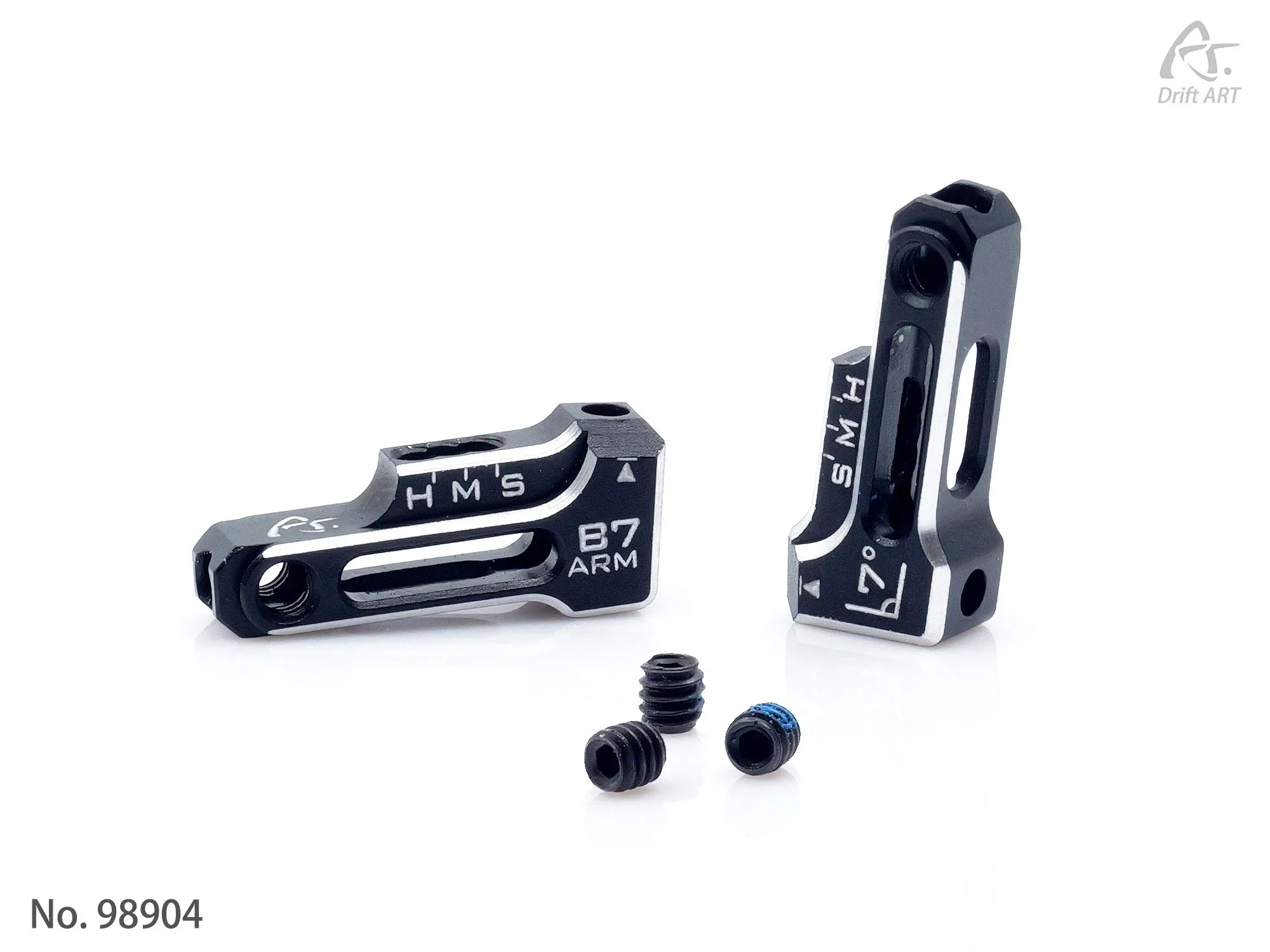 DriftART4 7° Backsweep Alu. Front Lower Arms For DA4/DA3 - Image 2